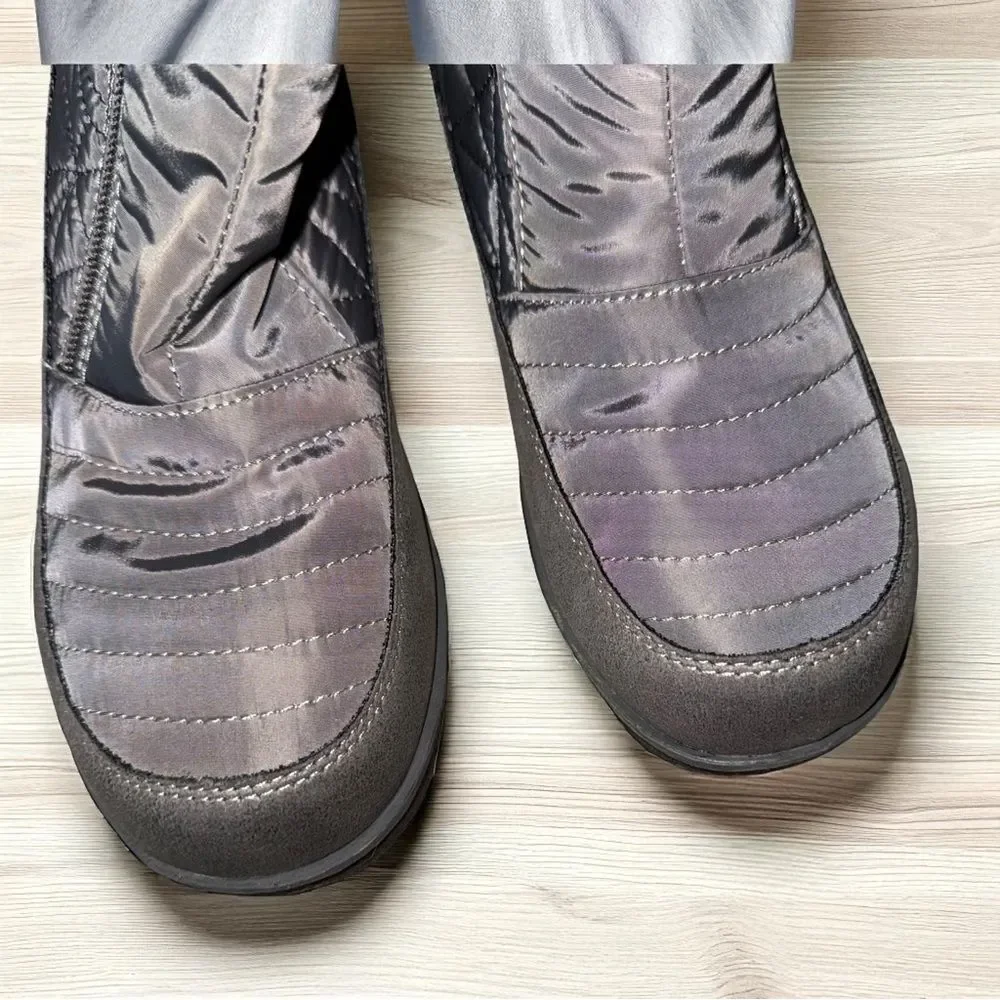 New in Box JBU by Jambu Free Bird Mid Calf Winter Gray with Faux Fur Boot, 8M
